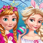 เกมส์เอลซ่าแอนนากับไข่อีสเตอร์ Anna And Elsa Easter Fun