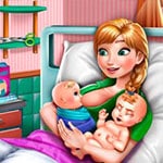 เกมส์เจ้าหญิงแอนนาคลอดลูกฝาแฝด Anna Mommy Twins Birth