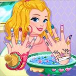 เกมส์ทำสปาเล็บสาวผมทอง Audrey’s Glam Nails Spa