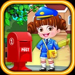 เกมส์แต่งตัวเด็กเป็นพนักงานไปรษณีย์ Baby Hazel Postwoman Dressup
