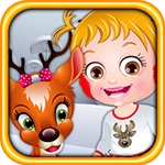 เกมส์เลี้ยงเด็กกับกวางเรนเดียร์ Baby Hazel Reindeer Surprise