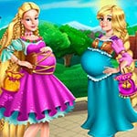 เกมส์บาร์บี้กับราพันเซลตั้งท้อง Barbie And Rapunzel Pregnant Bffs
