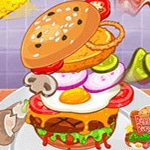 เกมส์ทำแฮมเบอร์เกอร์ชิ้นยักษ์ Biggest Burger Challenge