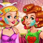 เกมส์แต่งหน้าเจ้าหญิงสองคนสไตล์โบโฮ Boho Princesses Real Makeover