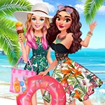 เกมส์แต่งตัวเอลลี่เที่ยวกับโมอาน่า Ellie Visits Polynesia