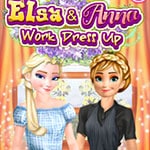 เกมส์แต่งตัวเจ้าหญิงหิมะไปทำงาน Elsa And Anna Work Dress Up