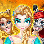 เกมส์เพ้นท์หน้าเจ้าหญิงดิสนีย์ Face Painting Central Park