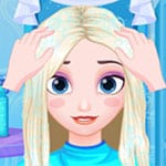 เกมส์แต่งหน้าทำผมเอลซ่า Frozen Hair Salon