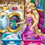 เกมส์เจ้าหญิงผมทองซักผ้า Goldie Princess Laundry Day