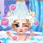 เกมส์อาบน้ำให้ลูกเจ้าหญิงหิมะ Ice Queen Baby Bath