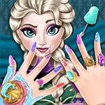 เกมส์เอลซ่าทำสปาเล็บมือ Ice Queen Nails Spa