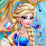 เกมส์เสริมสวยเอลซ่าวันปีใหม่ Ice Queen Party Outfits