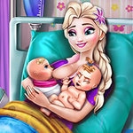 เกมส์เจ้าหญิงน้ำแข็งคลอดลูกแฝด Ice Queen Twins Birth