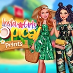 เกมส์แต่งตัวเที่ยวเกาะ Insta Girls Tropical Prints