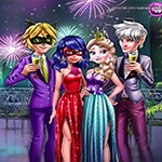 เกมส์แต่งตัวเลดี้บั๊กและเอลซ่าวันปีใหม่ Ladybug And Elsa New Years Eve