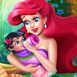เกมส์นางเงือกแอเรียลเลี้ยงลูก Mermaid Baby Feeding