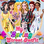 เกมส์แฟชั่นเดินถนนของเจ้าหญิงดิสนีย์ My Spring Street Outfit