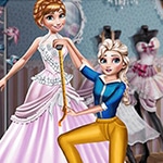 เกมส์เอลซ่าออกแบบชุดให้แอนนา Princess Dress Designer