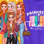 เกมส์แฟชั่นเสื้อทีเชิ๊ต Princesses Message Tees