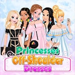 เกมส์แต่งตัวเจ้าหญิง6คนแฟชั่นเปิดไหล่ Princesses Off-shoulder Dresses