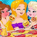 เกมส์เจ้าหญิงดิสนีย์กินพิซซ่า Princesses Pizza Party
