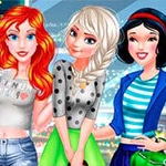 เกมส์เจ้าหญิงดิสนีย์3คนเที่ยวรอบโลก Princesses Three Spring Festivals