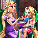 เกมส์ราพันเซลป้อนอาหารลูก Rapunzel Mommy Toddler Feed