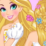 เกมส์ทำผมเจ้าสาวราพันเซลในโรงเรียน Rapunzel Wedding Braids School