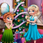 เกมส์แต่งห้องคริสต์มาสให้เจ้าหญิงหิมะ Sisters Christmas Room Prep