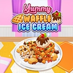 เกมส์ทำไอศกรีมวาฟเฟิล Yummy Waffle Ice Cream