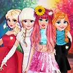 เกมส์แต่งตัวตามฤดูกาลผู้หญิง BFFs All Year Round Dress Up