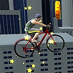 เกมส์ขี่จักรยานตะลุยดาดฟ้า Bike Stunts of Roof
