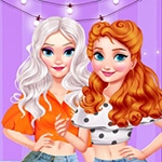 เกมส์แต่งตัวเจ้าหญิงแฟชั่นแขนพอง Eliza & Annie Puff Sleeve Dress Up