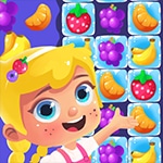 เกมส์จับคู่เรียงผักผลไม้ Happy Fruits Match 3