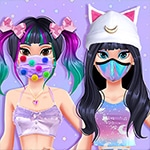 เกมส์ตกแต่งหน้ากากน่ารัก Kawaii Skin Routine Mask Makeover