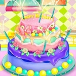 เกมส์ทำเค้กวันเกิดให้เด็กน้อย Little Girl Birthday Cake