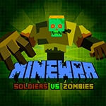 เกมส์ทหารมายคราฟปะทะซอมบี้ MineWar Soldiers vs Zombies