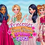 เกมส์เสริมสวยแฟชั่นเชอรี่บลอสซั่ม Princesses: Cherry Blossom Spring Dance
