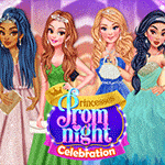 เกมส์แต่งตัวเจ้าหญิงไปงานพรอม Princesses Prom Night Celebration