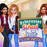 เกมส์แต่งตัวแฟชั่นไปเรียนหนังสือ Princesses: School Time Fashionistas