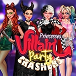 เกมส์แต่งตัวเจ้าหญิงวายร้ายปาร์ตี้ Princesses Villain Party Crashers