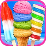 เกมส์ทำไอศกรีมโคนเรนโบว์ Rainbow Ice Cream And Popsicles