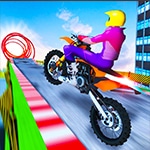 เกมส์แข่งมอเตอร์ไซค์ทะลุฟ้า2คน Sky City Riders