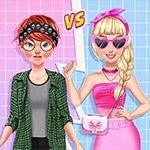 เกมส์แฟชั่นทอมบอยและสาวสวย Tomboy vs Girly Girl Fashion Challenge