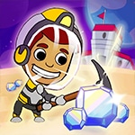 เกมส์ขุดล่าสมบัติออนไลน์ Idle Miner Space Rush