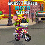 เกมส์หนูแข่งมอเตอร์ไซต์2คน Mouse 2 Player Moto Racing