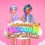เกมส์ทำเค้กและเครื่องดื่ม Princesses Unicorn Cakes And Drinks