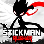 เกมส์ตัวเส้นวิ่งต่อสู้ Stickman Rusher