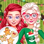 เกมส์แต่งตัวเพื่อนรักวันคริสต์มาส Bff Christmas Cookie Challenge