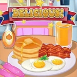 เกมส์ทำอาหารเช้าอเมริกัน Roxie’s Kitchen: American Breakfast